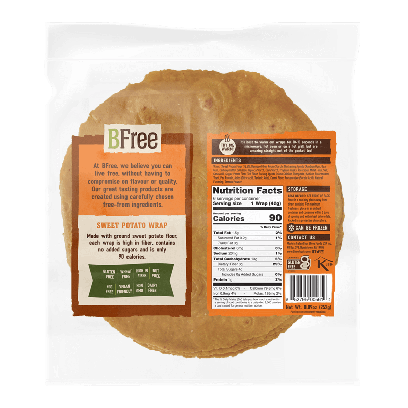 Sweet Potato Wraps | BFree Foods US